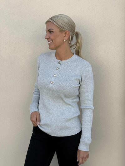 Veran Pullover, Light Grey