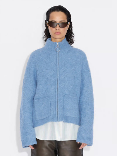 Tine Powder Cardigan, Blue