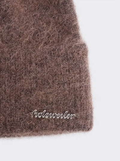 Tine Fluffy Beanie, Dk Brown