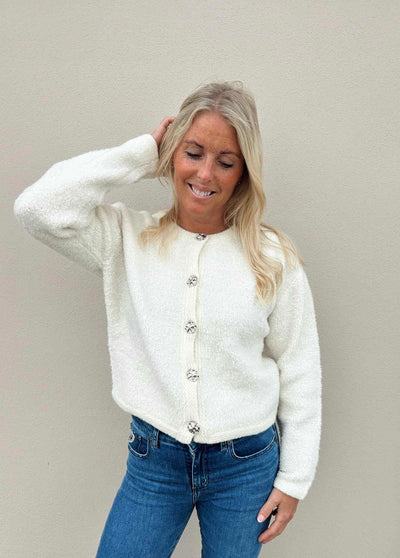 Colette Cardigan , White