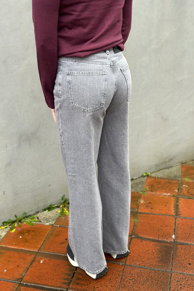 W Wide Jeans, Lt. Grey