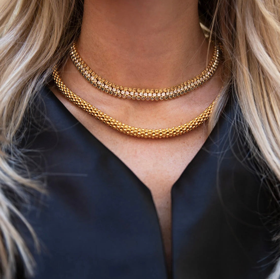 Classic Rope Necklace Gold Gold