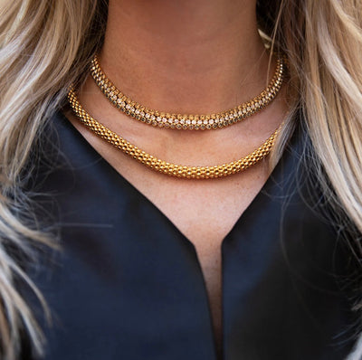 Classic Rope Necklace Gold Gold