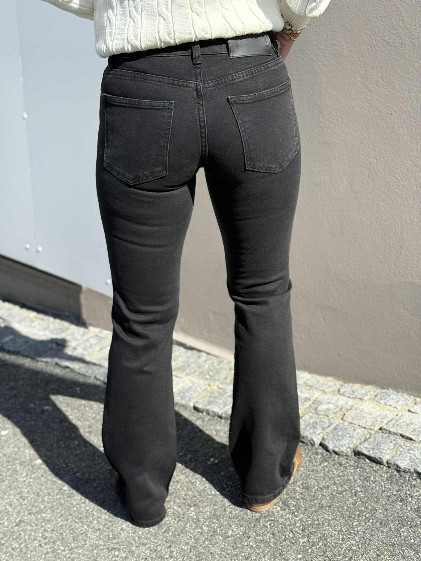 W Low Jeans, Black Washed