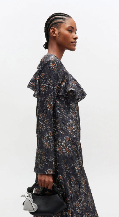 Ganni Bou Bag Mini, Grained Black