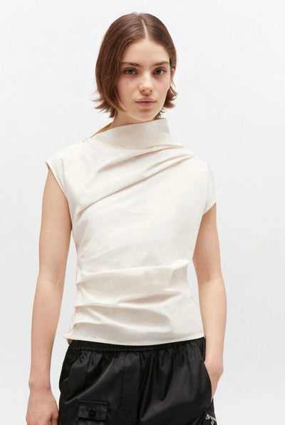 Strech Cotton Ruched Top, Erget
