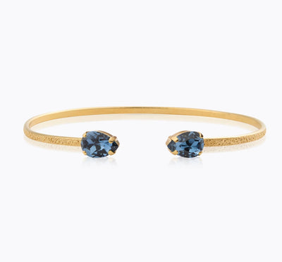 Petit Drop Bracelet Gold Denim Blue