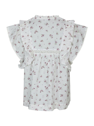 Jayla Small Blossom Top, Creme