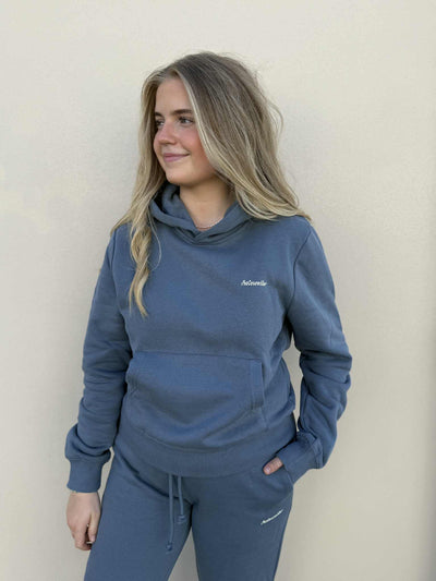 W Regular Hoodie, Blue