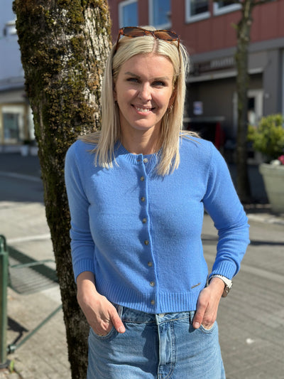 W. Cashmere Cardigan, Blue