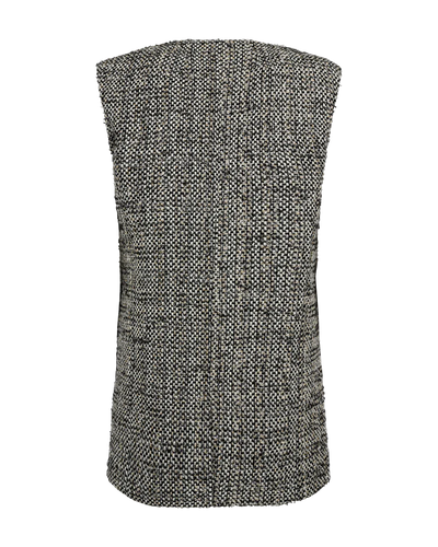 Rubi Waistcoat, Jet Stream w. Black