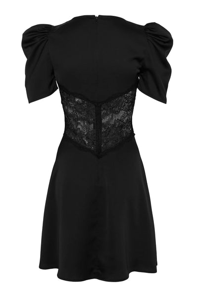 Francis Lace Mini Dress, Black