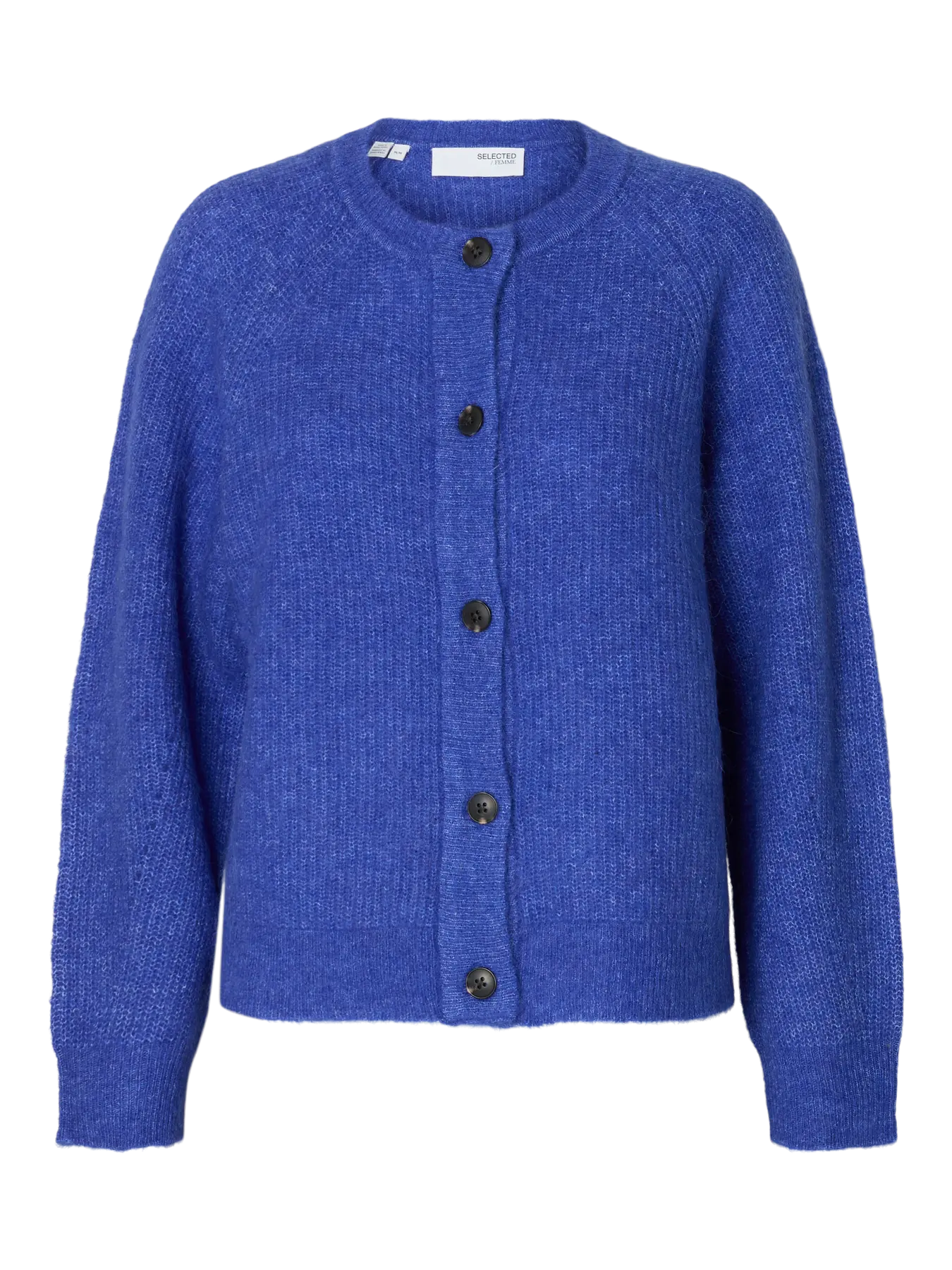 Lulu LS Knit Short Cardigan, Dazzling Blue