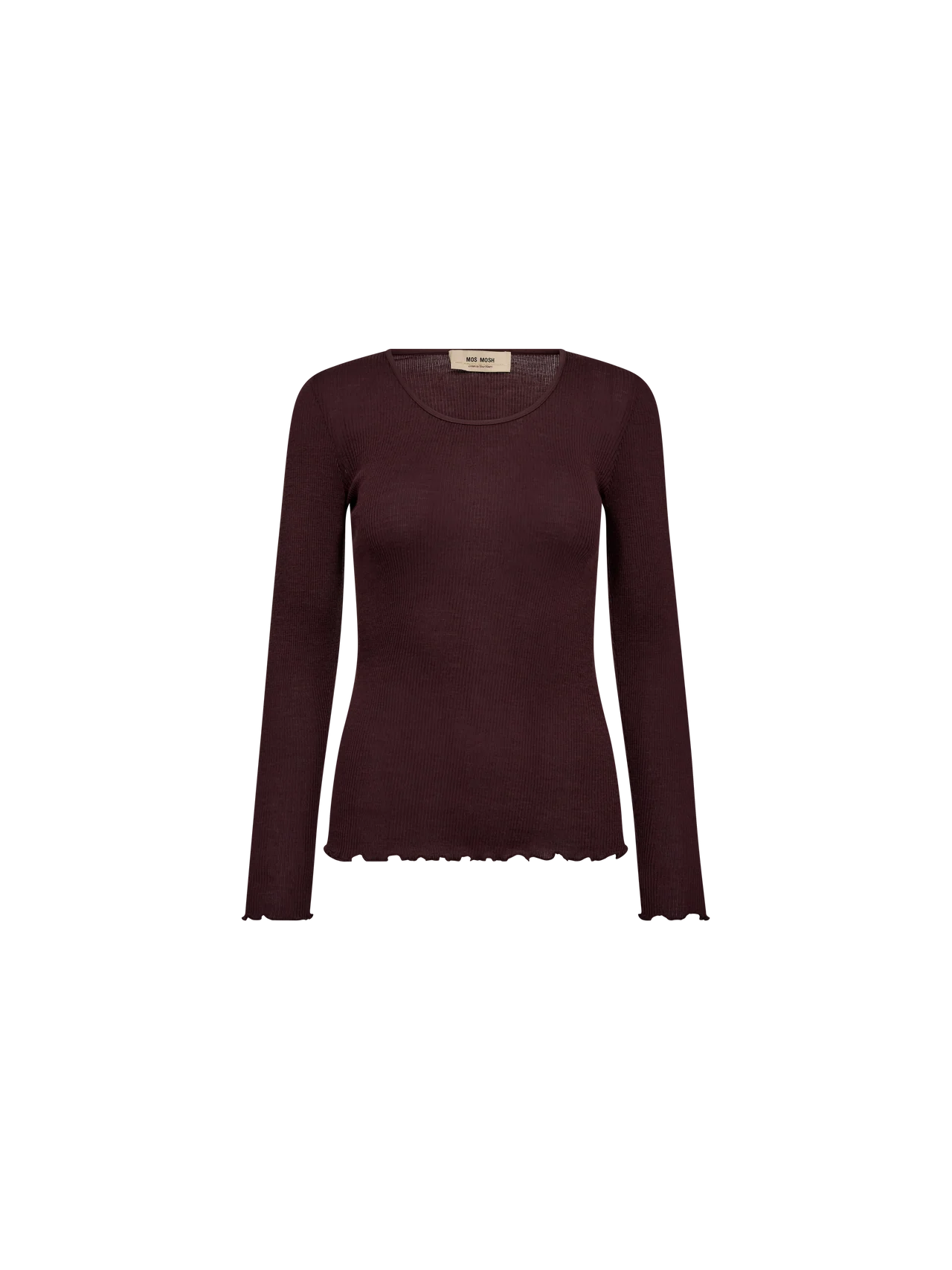 Elaibe O-LS Seamless Tee, Fudge