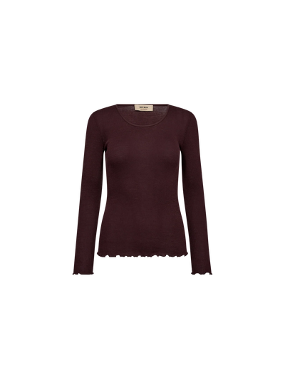 Elaibe O-LS Seamless Tee, Fudge