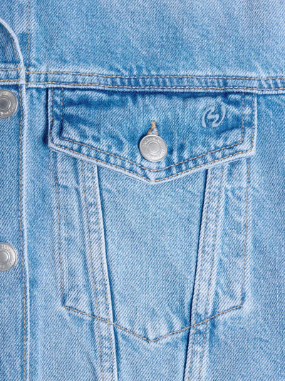 W. Cropped Denim Jacket Lt. Blue