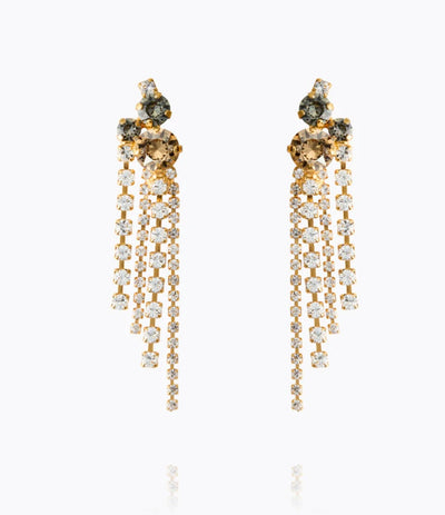 Amy Earrings Gold Black Golden Combo