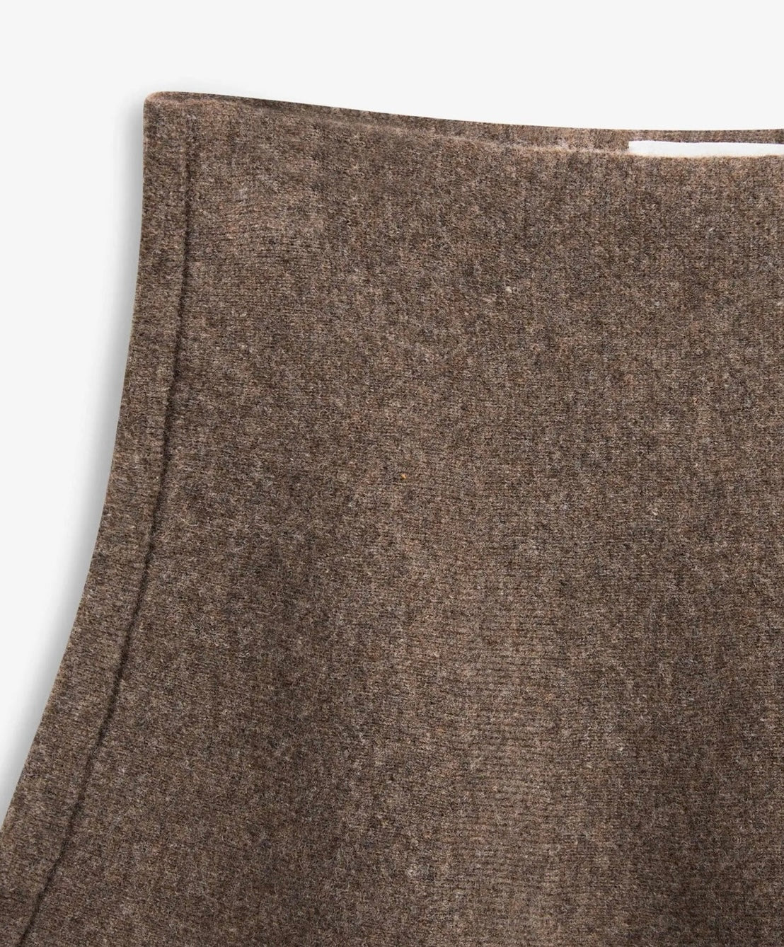 Serge Merino Skirt , Brown Melange