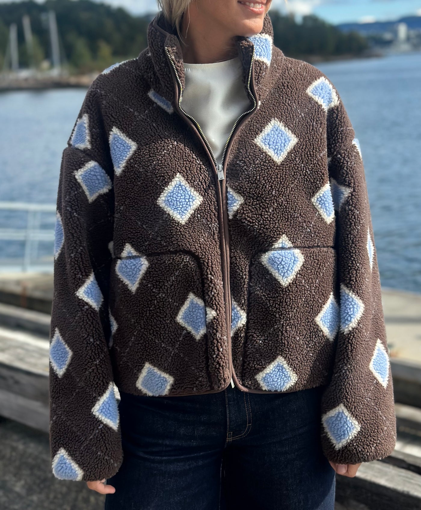 Rype Fleece Jacket, Brown Mix