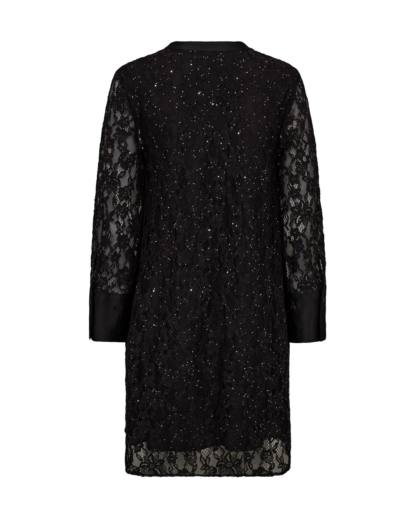 Yeni Lace Sequin Dress, Black