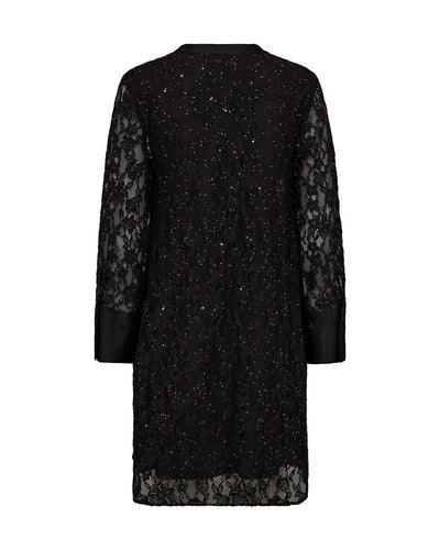 Yeni Lace Sequin Dress, Black