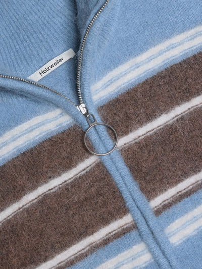 Tine  Stripe Cardigan, Blue Stripe