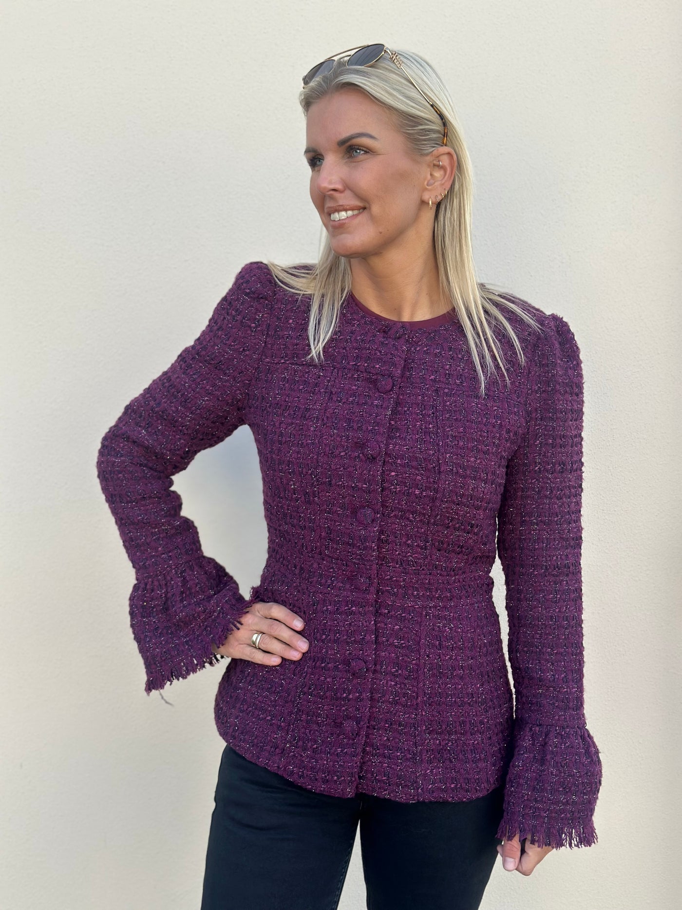 Stasya Jacket , Burgundy