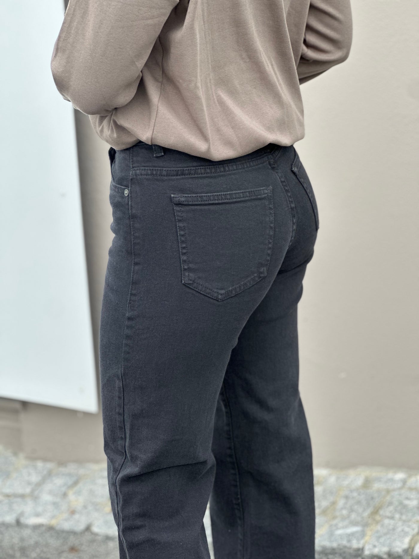 Yolanda NW Wide Jeans ,Black