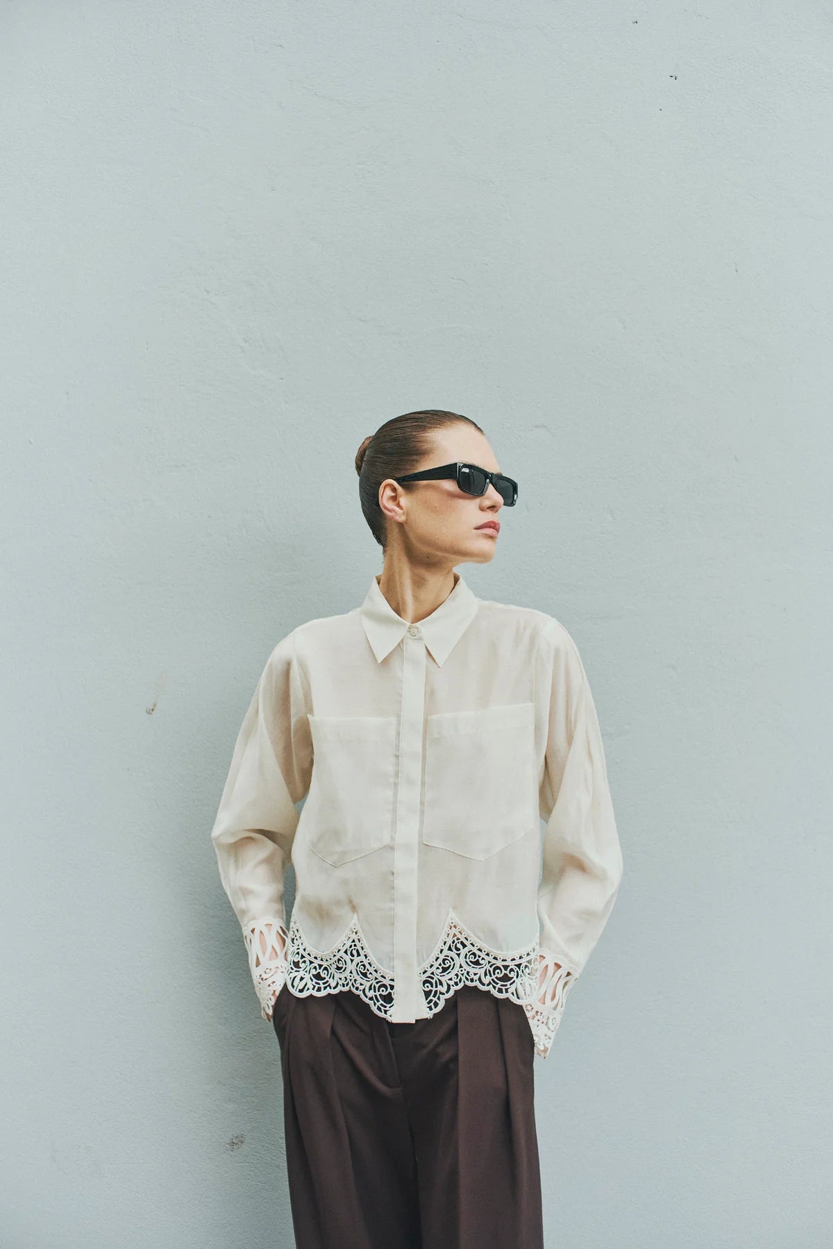 Molly Shirt , Jet Stream