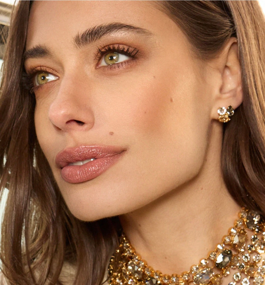 Ana Earrings Gold Black Golden Combo