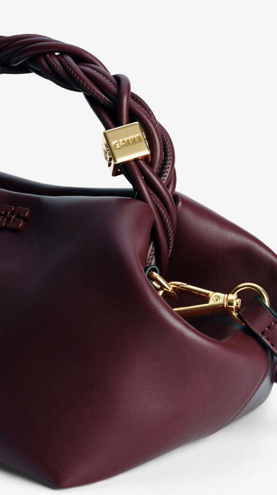 Ganni Bou Bag Small, Burgundy