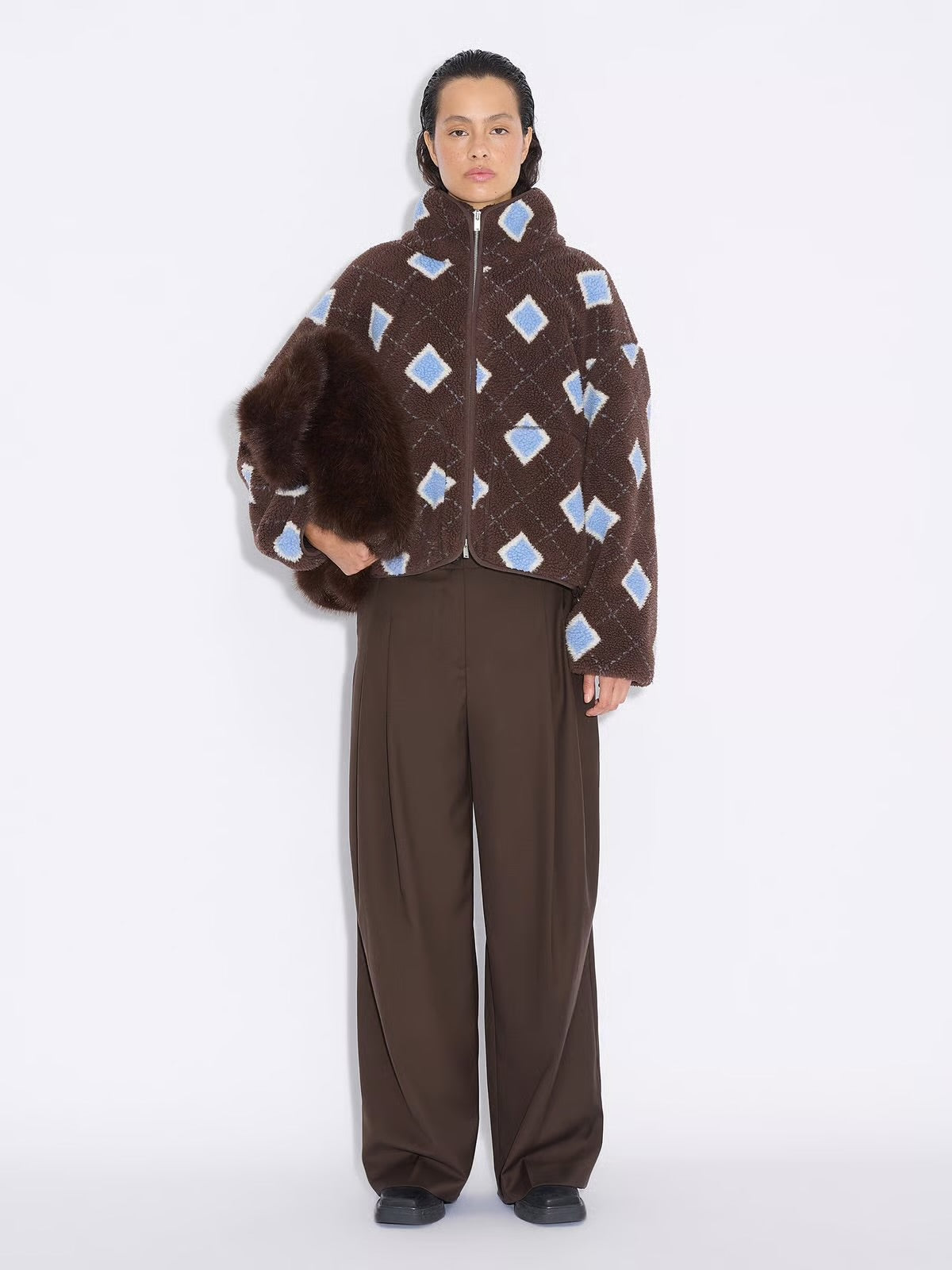Rype Fleece Jacket, Brown Mix