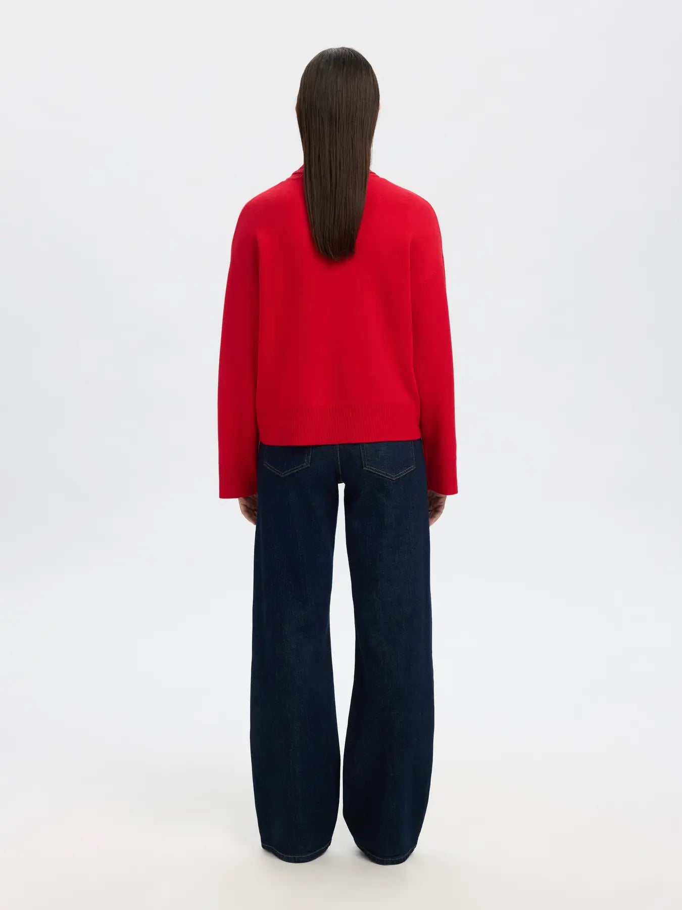 Kamma LS Knit Rollneck, Equestrian Red