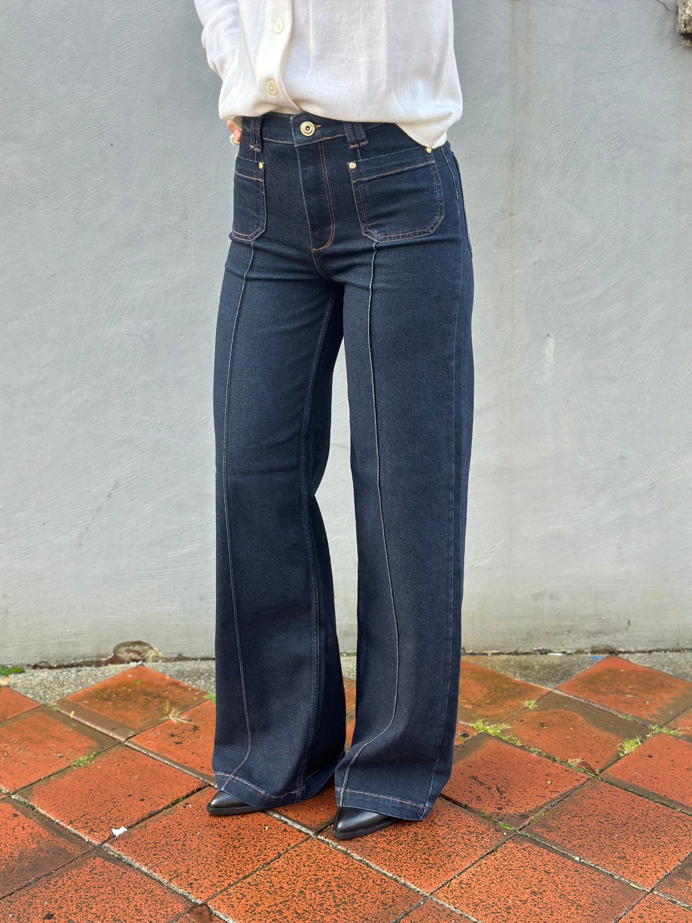 Colette Lyon Jeans Long, Dark Blue