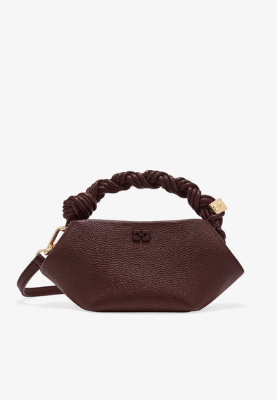 Ganni Bou Bag Mini Grained , Chicory Coffee