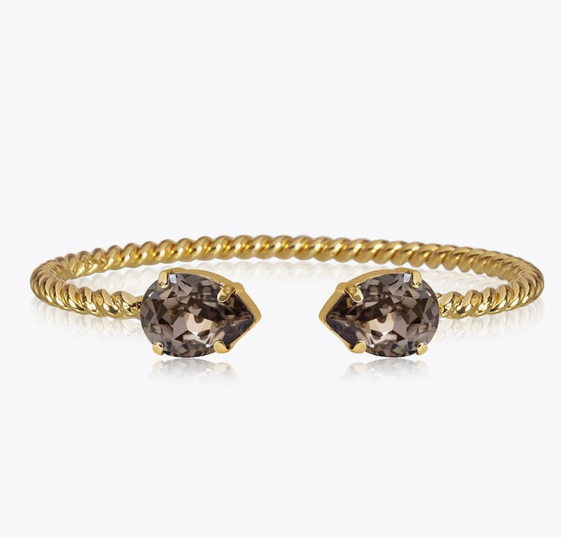 Mini Drop Bracelet Gold Greige