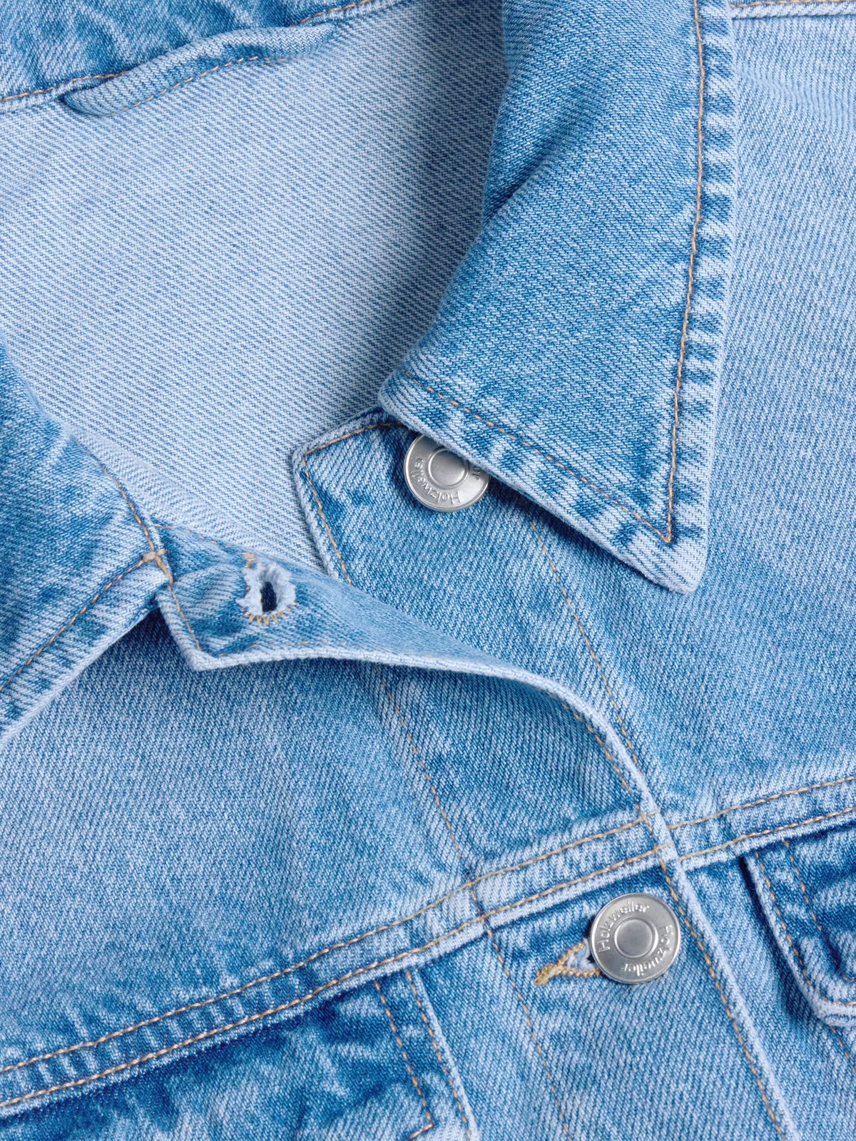 W. Cropped Denim Jacket Lt. Blue