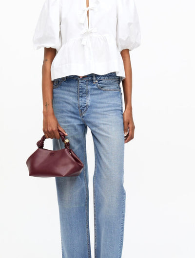 Ganni Bou Bag Small, Burgundy