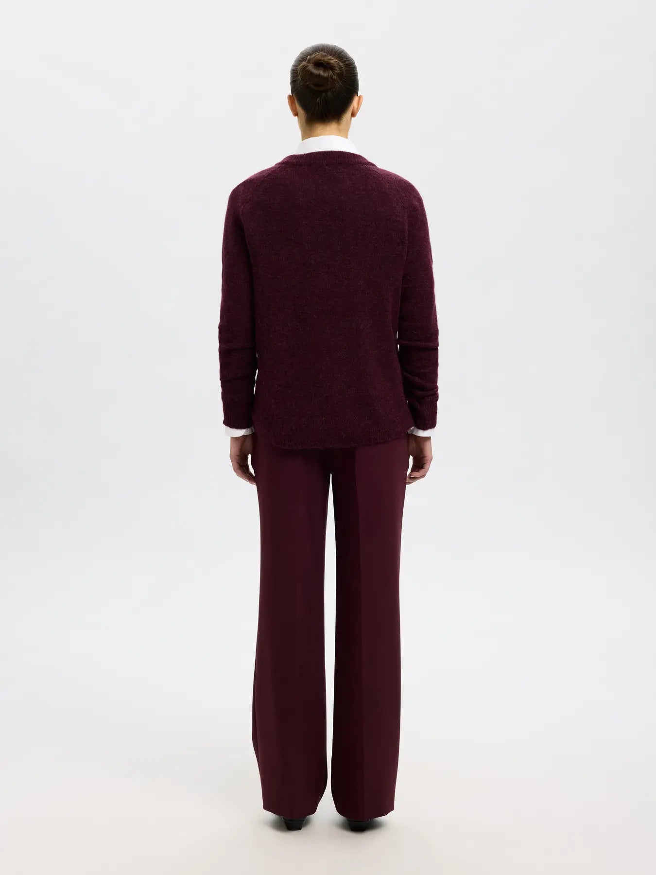 Lulu LS Knit O-neck, Fig/Melange