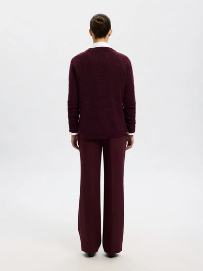 Lulu LS Knit O-neck, Fig/Melange