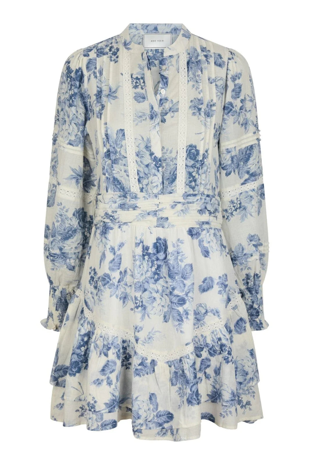 Roberta Flower Flow Dress, Light Blue