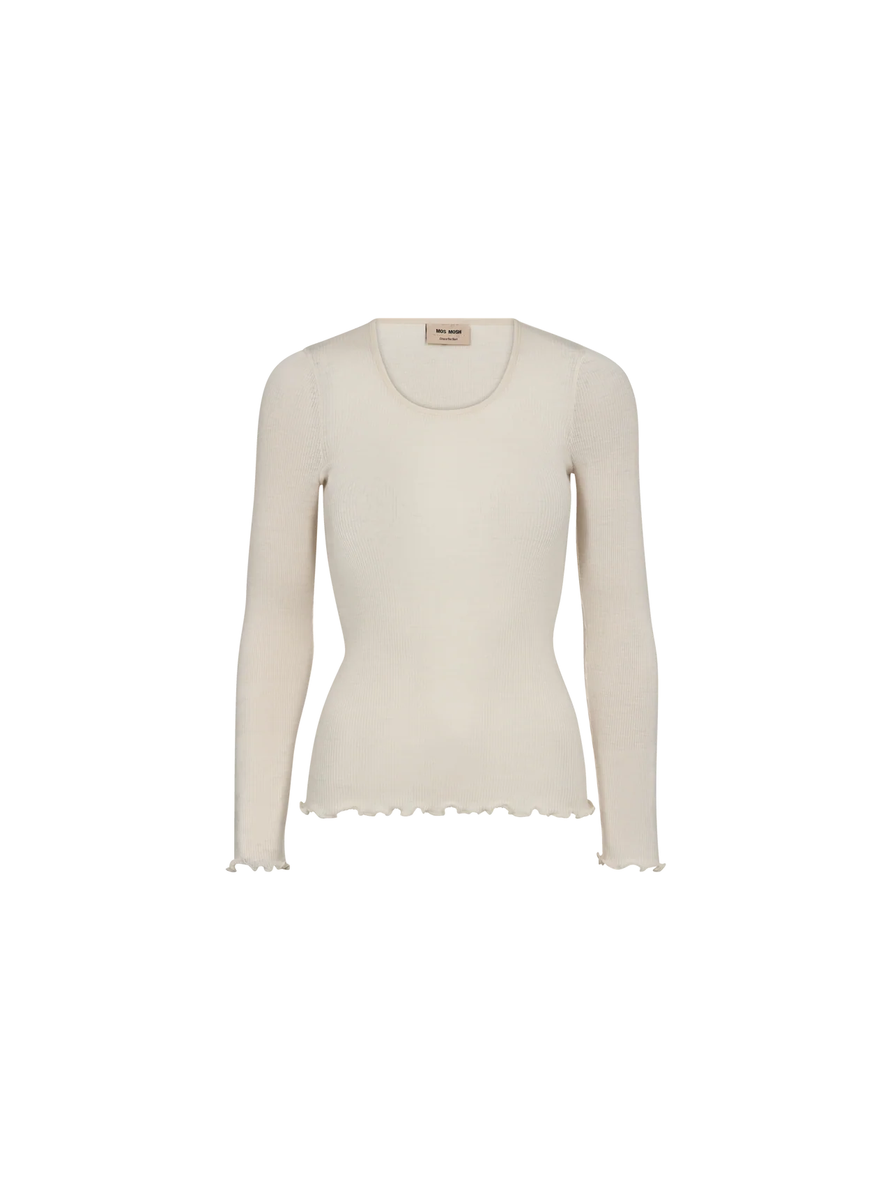 Elaine Sealess O-LS Tee, Ecru