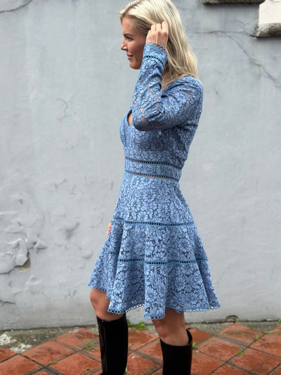 Ellie Mini Dress, Blue