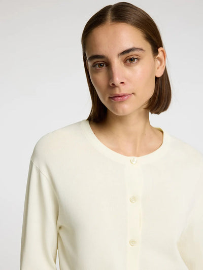 Calo LS Knit Cardigan, Birch