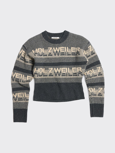 Ski Cropped Crew Dk. Grey
