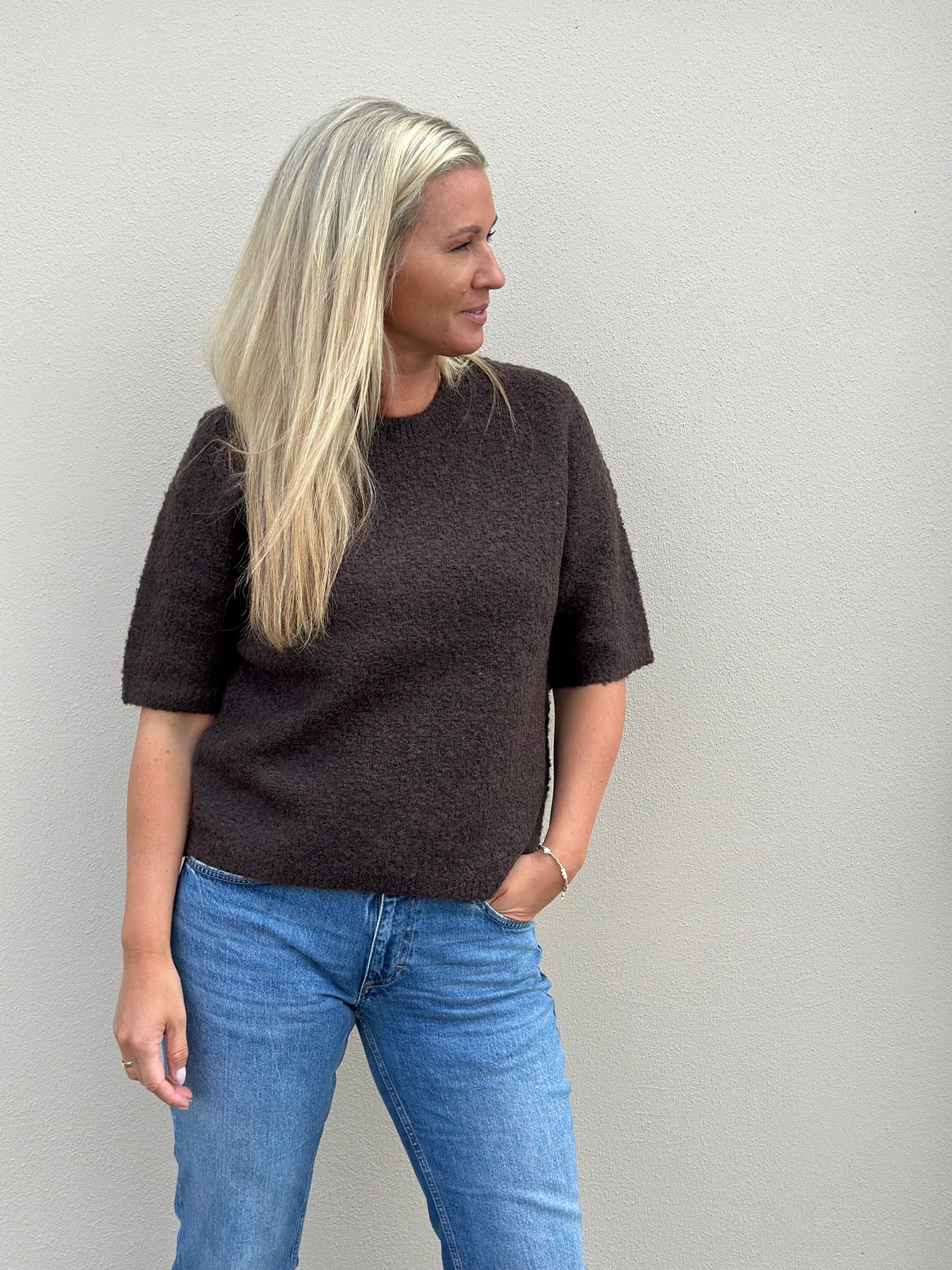 Lelou 2/4 Knit o-neck, Delicioso