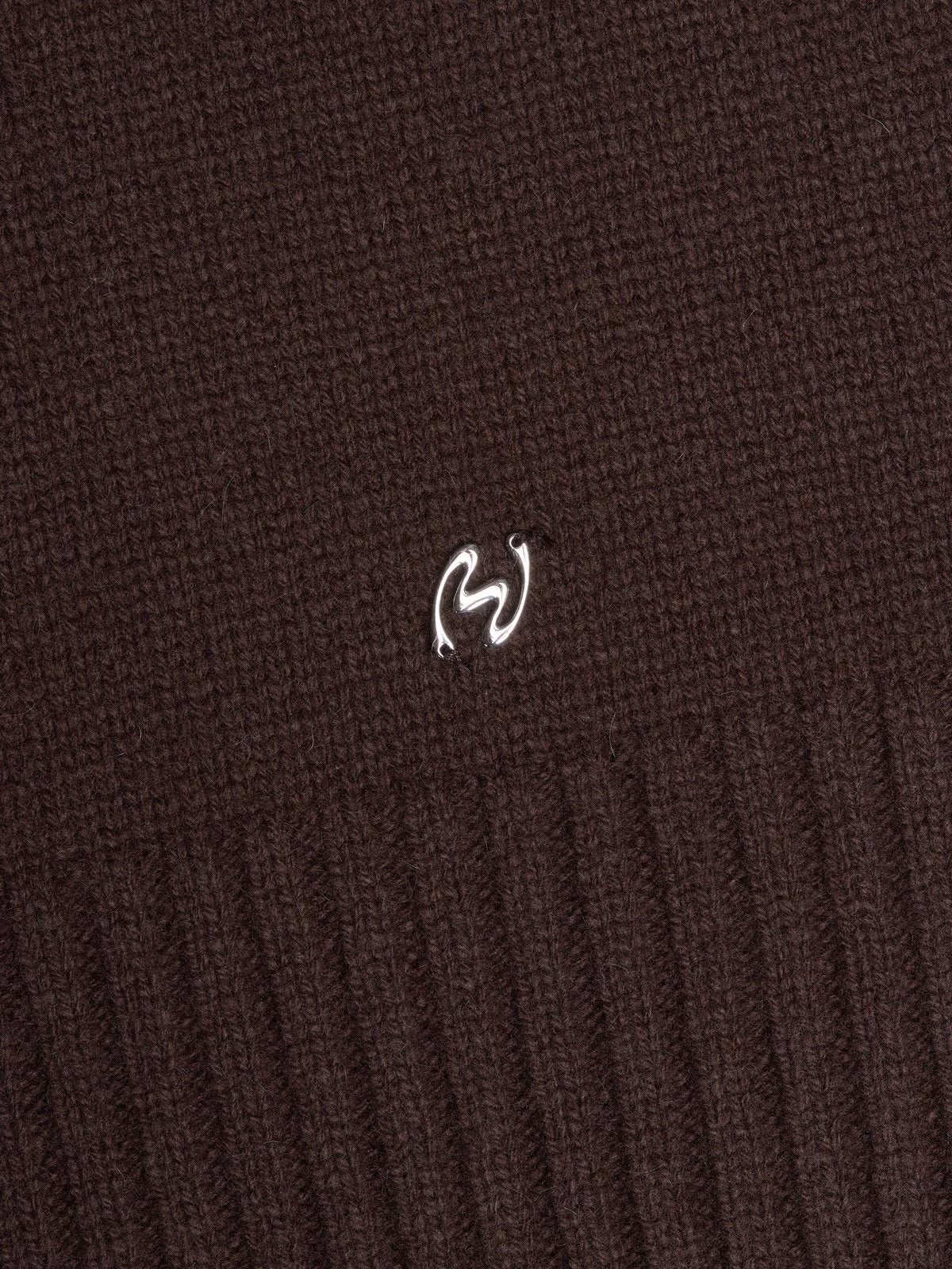 W Wool Crew, Dk. Brown