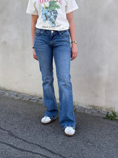 W. Low Jeans, Mid Blue