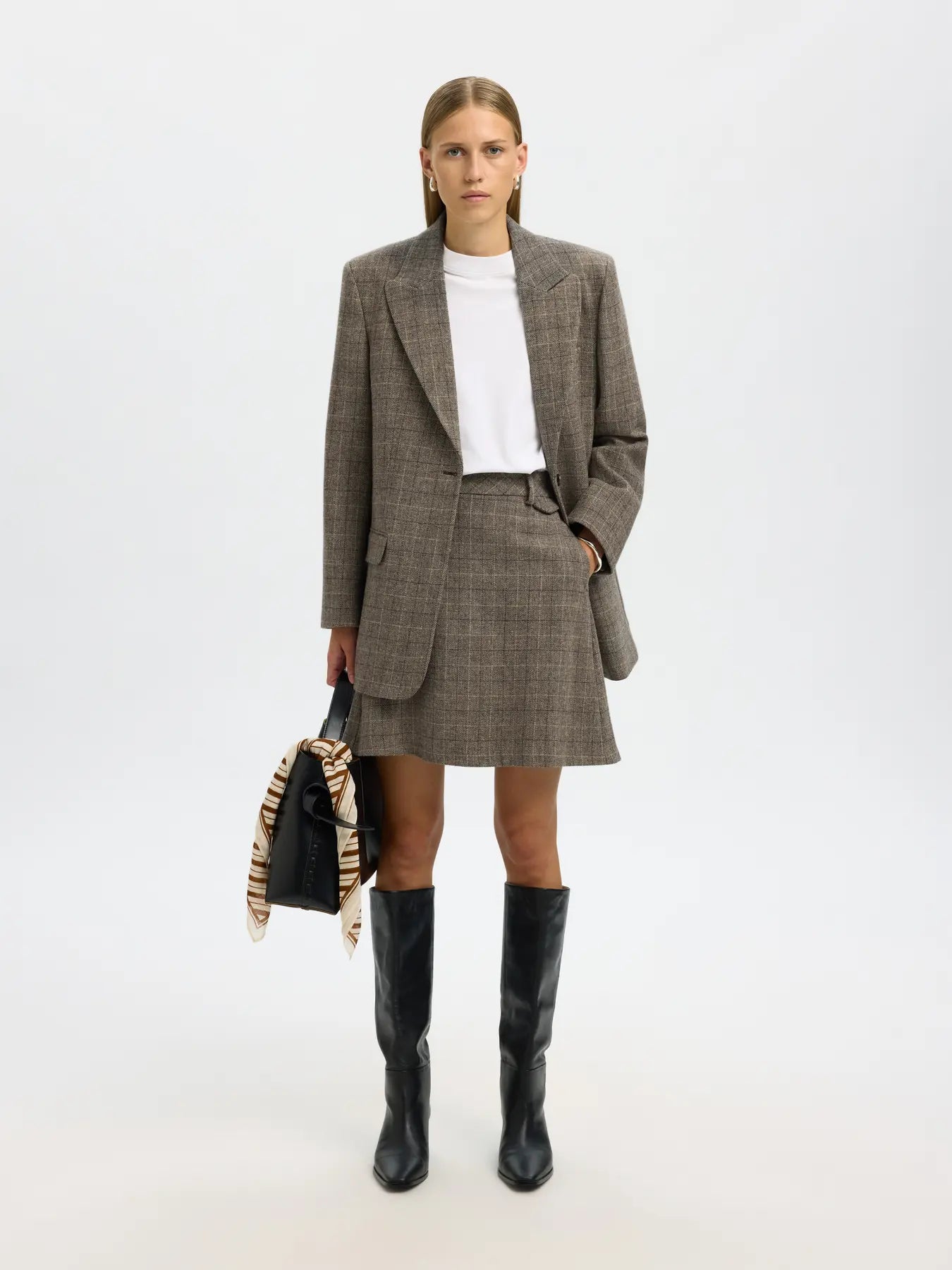 Relaxed Sille Blazer, Delicioso/Checks