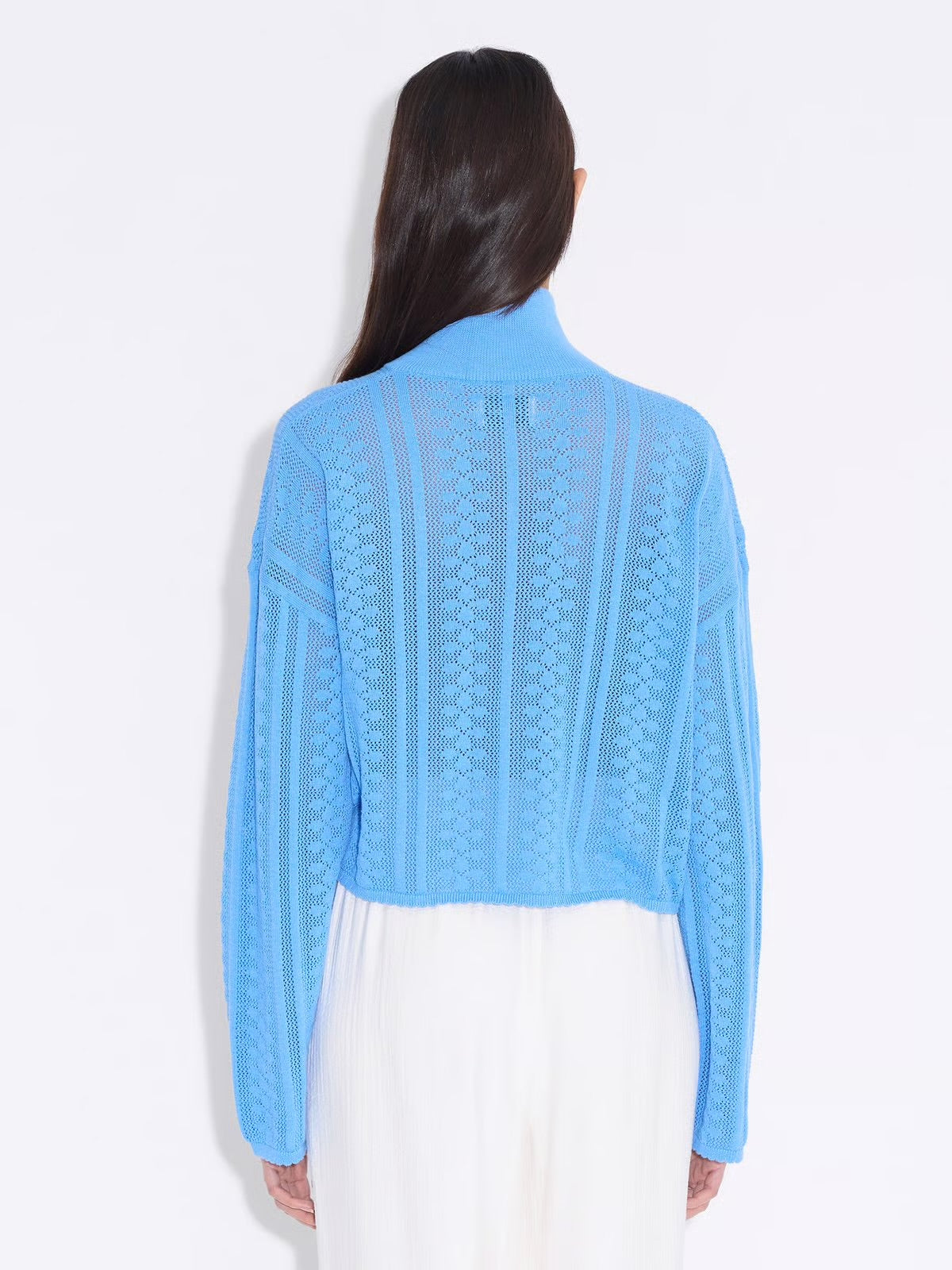 Tine Crochet Cardigan, Blue